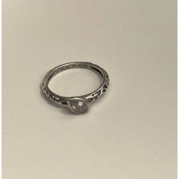 Silpada Ring Size 6 CZ 925 Sterling Silver Cubic Zirconia Belle Fleur - Picture 1 of 5